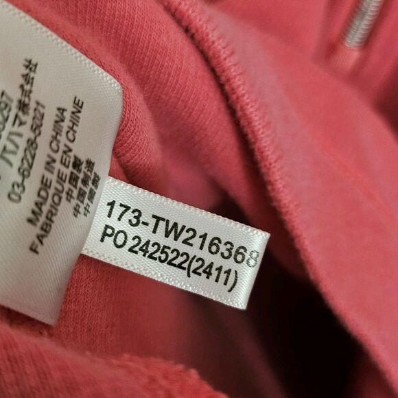 Tommy Bahama Aruba Sweater Womens Large Pink Stretch Cotton Half Zip Pullover - Picture 6 of 11